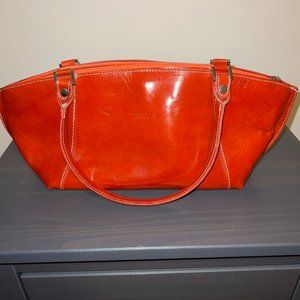 Verra Pelle Real Leather Purse Top Handle Vintage Perfect Made in Italy